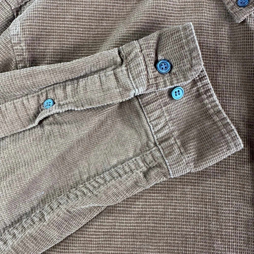 Banana Republic Button Down Shirt Mens XL Extra Large Corduroy Untucked Fit